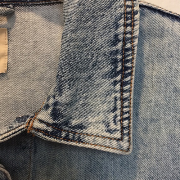 H&M TREND Oversized Snowflake Wash Denim Jacket - Picture 4 of 16